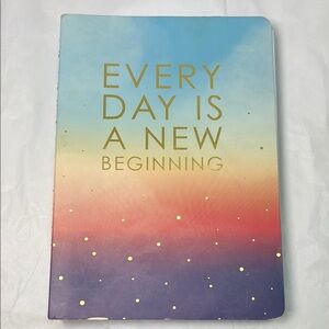 Inspirational Gradient Journal Every Day is A New Beginning